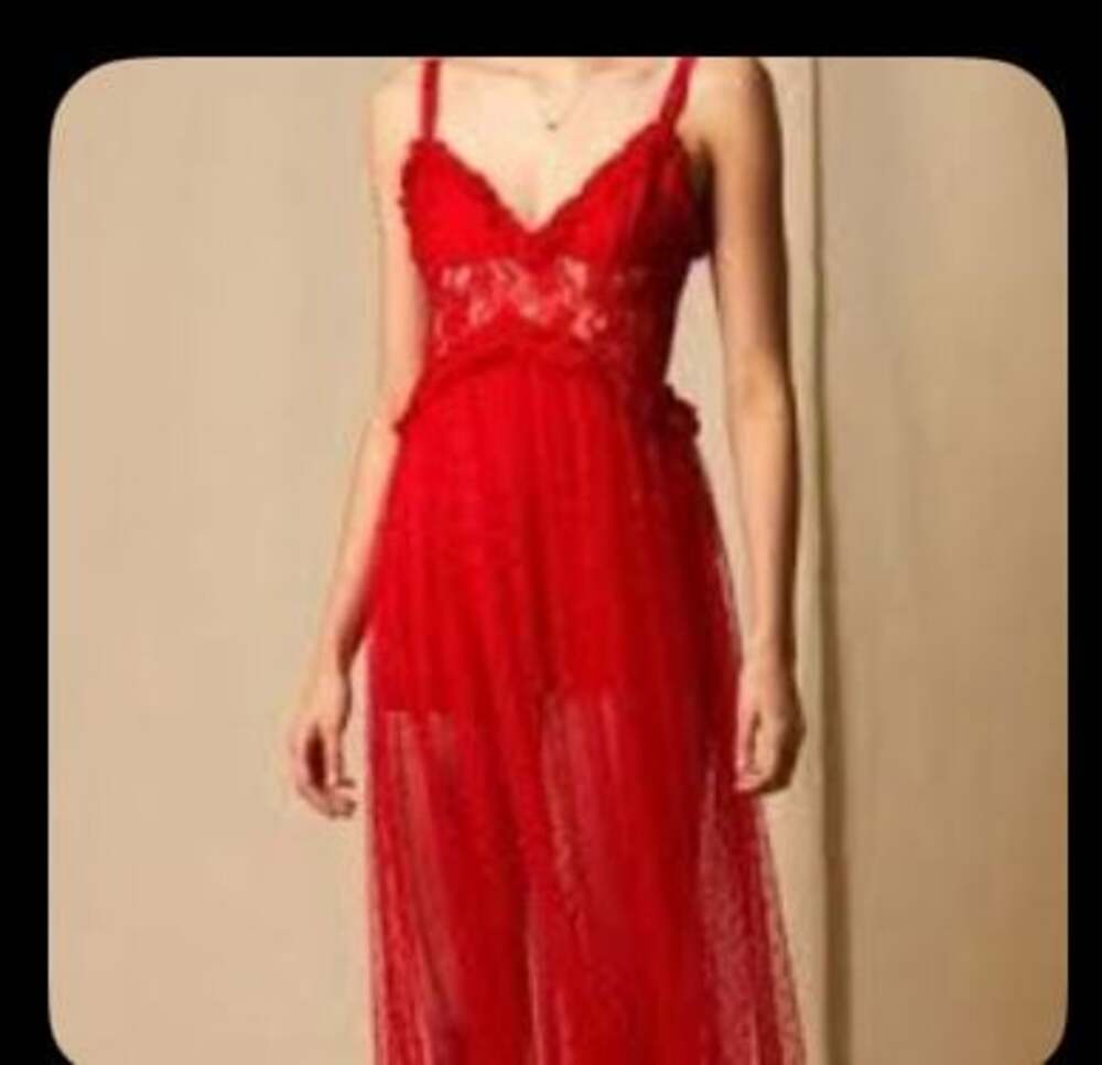 Red Lacy Dress from Choosy with built in‎ body shaping shorts Size 1X